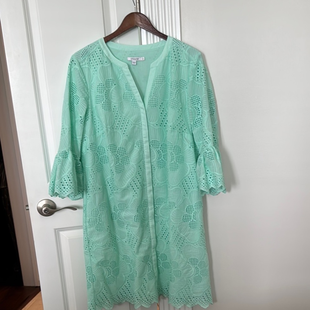 Eyelet Cotton Voile Dress